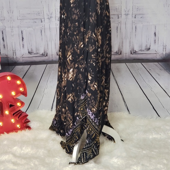 Free people floral asymmetrical dress size S / P - Picture 5 of 5